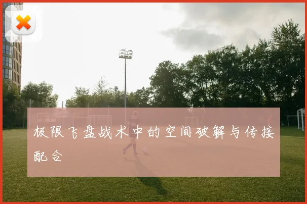 极限飞盘战术中的空间破解与传接配合